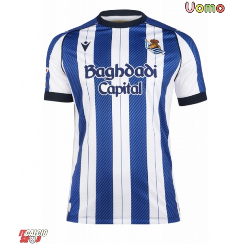 Real Sociedad Ander Barrenetxea #7 Prima Maglia 2025-26 Manica Corta